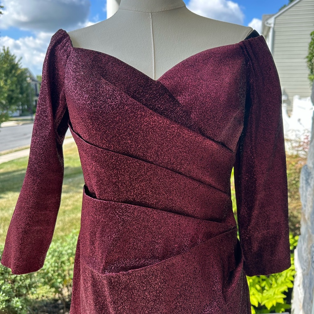 THEIA Elegant Formal Cocktail Dress Glamorous Evening Party Holiday - Picture 11 of 15
